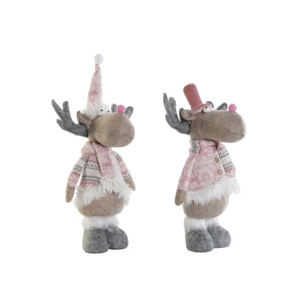 Adorno Navideño DKD Home Decor Multicolor Reno 16,5 x 11,4 x 40,6 cm (2 Unidades)