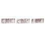Decoración Colgante DKD Home Decor Rosa Rosa claro Madera 6,5 x 1 x 6,5 cm (9 Piezas) (3 Unidades)