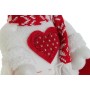 Décorations de Noël DKD Home Decor Blanc Rouge 24 x 14 x 30,5 cm (2 Unités)