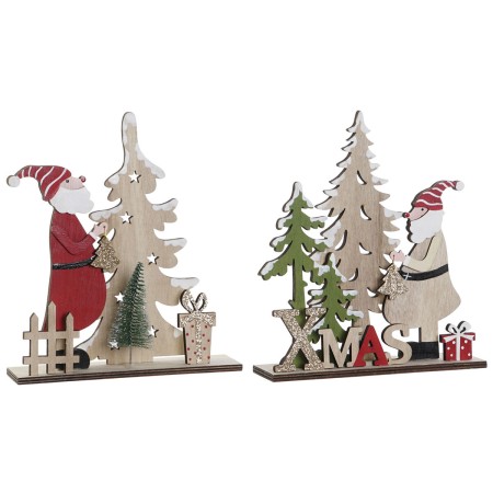 Adorno Navideño DKD Home Decor Multicolor 18 x 5 x 20 cm (2 Unidades)