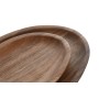 Set de Platos Home ESPRIT Natural Madera de acacia 26 x 18 x 1,6 cm