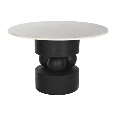 Table de Salle à Manger Home ESPRIT Marbre Bois de manguier 120 x 120 x 76 cm