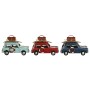 Figura Decorativa Home ESPRIT Azul Rojo Azul cielo 16 x 8,5 x 10,5 cm (3 Unidades)