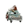 Figura Decorativa Home ESPRIT Azul Rojo Azul cielo 16 x 8,5 x 10,5 cm (3 Unidades)