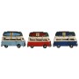 Figura Decorativa Home ESPRIT Azul Rojo Azul marino 28 x 13,5 x 17,5 cm (3 Unidades)