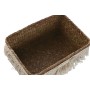 Set de basket Home ESPRIT Blanc Naturel Fibre naturelle Boho Usé (3 Pièces)