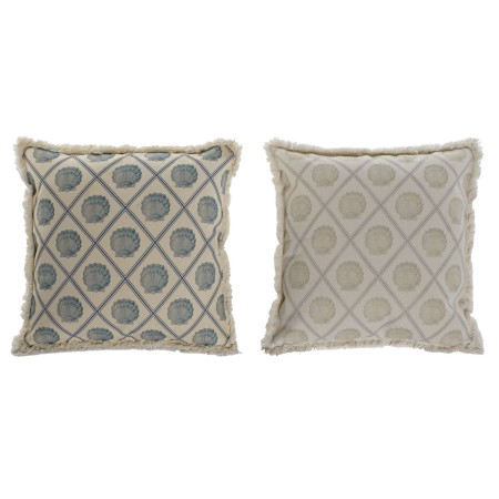 Coussin Home ESPRIT Bleu Beige 45 x 10 x 45 cm (2 Unités)