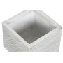 Macetero Home ESPRIT Gris Magnesio 37 x 37 x 31,5 cm (4 Unidades)