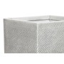 Macetero Home ESPRIT Gris Magnesio 37 x 37 x 31,5 cm (4 Unidades)
