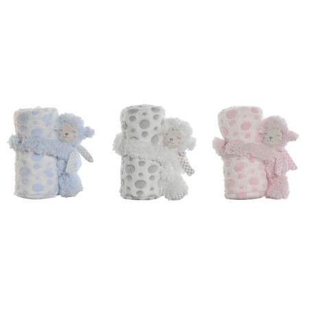 Coffret Bébé Home ESPRIT Bleu Beige Rose Polyester (3 Unités)