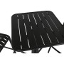 Ensemble Table + 2 Chaises Home ESPRIT Noir Métal polypropylène 60 x 60 x 102 cm