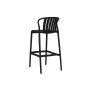 Ensemble Table + 2 Chaises Home ESPRIT Noir Métal polypropylène 60 x 60 x 102 cm