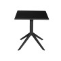 Table de Salle à Manger Home ESPRIT Noir Métal polypropylène 70 x 70 x 75 cm