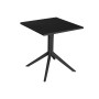 Table de Salle à Manger Home ESPRIT Noir Métal polypropylène 70 x 70 x 75 cm