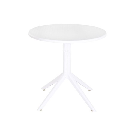 Table de Salle à Manger Home ESPRIT Blanc Métal polypropylène 80 x 80 x 75 cm