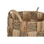 Juego de Cestas Home ESPRIT Natural Metal Jacinto de agua Boho (4 Piezas)