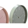Reloj de Pared Home ESPRIT Menta PVC 30 x 4 x 30 cm (2 Unidades)