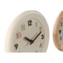 Reloj de Pared Home ESPRIT Beige Natural Madera 30 x 5 x 30 cm (2 Unidades)