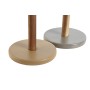Portarrollo de Papel de Cocina Home ESPRIT Marrón Beige Gris Acacia Dolomita 15 x 15 x 31,5 cm (2 Unidades)