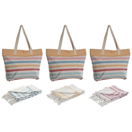 Bolso Mujer Home ESPRIT Multicolor 37 x 12 x 36 cm (3 Unidades)