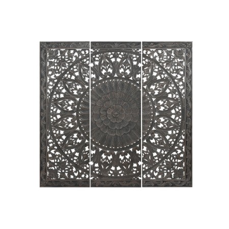 Tête de lit Home ESPRIT Gris foncé 180 x 3,5 x 180 cm