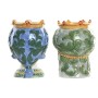 Cache-pot Home ESPRIT Vert Multicouleur Porcelaine 15 x 15 x 26.5 cm (2 Unités)