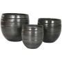 Cache-pot Home ESPRIT Gris Aluminium Moderne 41 x 41 x 40 cm 40 x 40 x 40,5 cm (3 Pièces)