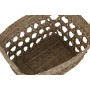 Juego de Cestas Home ESPRIT Natural Hierba marina Tropical (3 Piezas)
