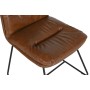 Silla de Comedor Home ESPRIT Piel Sintética Metal 71 x 49 x 90 cm