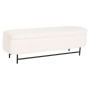 Banquette Home ESPRIT Blanc Noir Polyester Acier 145 x 45 x 45 cm