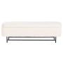 Banquette Home ESPRIT Blanc Noir Polyester Acier 145 x 45 x 45 cm