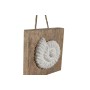 Decoración Colgante Home ESPRIT Blanco Natural Mediterráneo 15,5 x 4 x 80 cm (2 Unidades)