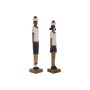 Figura Decorativa Home ESPRIT Multicolor 10 x 10 x 59 cm (2 Unidades)
