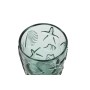 Set de Verres Home ESPRIT Turquoise Verre méditerranéen Avec relief 290 ml (6 Unités)