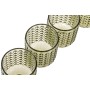 Set de Verres Home ESPRIT Vert Verre Avec relief 275 ml (6 Unités)