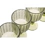Set de Verres Home ESPRIT Vert Verre 380 ml (6 Unités)