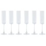 Verre à pied évasé de champagne et de cava Home ESPRIT Transparent Verre 160 ml (6 Unités)