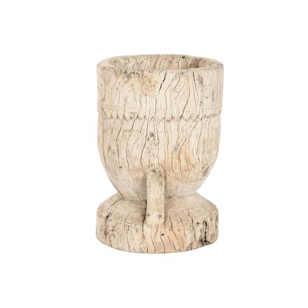 Cache-pot Home ESPRIT Naturel bois de teck 31 x 31 x 46 cm