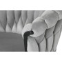 Silla de Comedor Home ESPRIT Negro Gris Poliéster Metal 60 x 66 x 84 cm 66 x 60 x 84 cm