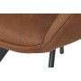 Silla de Comedor Home ESPRIT Negro Camel Metal Microfibra 64 x 67 x 85 cm 67 x 64 x 83 cm