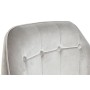 Butaca Home ESPRIT Gris Crema Dorado Plateado Poliéster Metal 74 x 74 x 90 cm 74 x 67 x 90 cm
