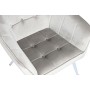 Butaca Home ESPRIT Gris Crema Dorado Plateado Poliéster Metal 74 x 74 x 90 cm 74 x 67 x 90 cm