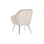 Butaca Home ESPRIT Gris Crema Dorado Plateado Poliéster Metal 74 x 74 x 90 cm 74 x 67 x 90 cm