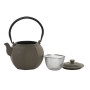 Tetera Home ESPRIT Negro Beige Acero Inoxidable Hierro 780 ml (2 Unidades)
