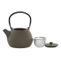 Théière Home ESPRIT Noir Beige Acier inoxydable Fer 1,2 L (2 Unités)