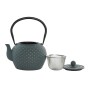 Théière Home ESPRIT Bleu Vert Acier inoxydable Fer 1 L (2 Unités)
