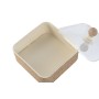 Boîte à bijoux Home ESPRIT Marron Clair Métal 16 x 16 x 11 cm (2 Pièces)