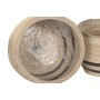 Cache-pot Home ESPRIT Marron Fibre Arabe 60 x 60 x 52 cm (4 Unités)