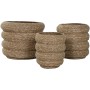 Macetero Home ESPRIT Marrón Fibra Urbano 42 x 42 x 39 cm (3 Piezas)