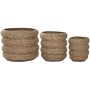 Macetero Home ESPRIT Marrón Fibra Urbano 42 x 42 x 39 cm (3 Piezas)